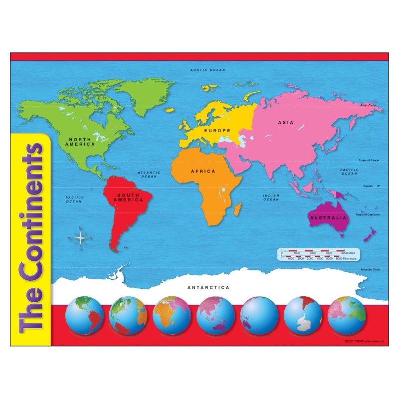 Chart The Continents