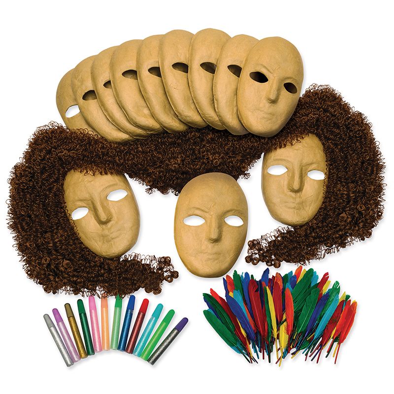 Paper Mache Masks Activities Box