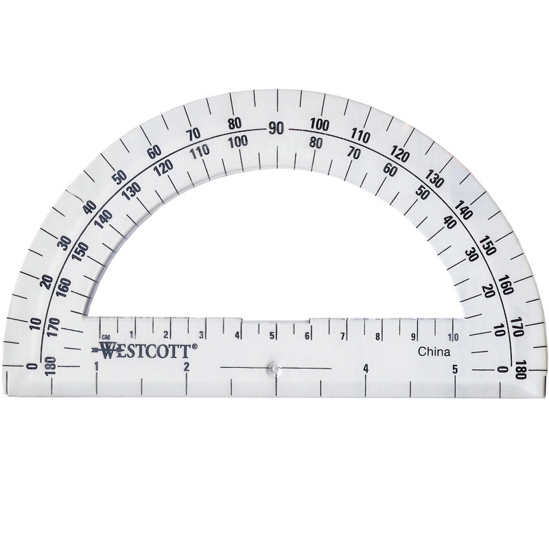 Protractor 6In 180 Degree Clear