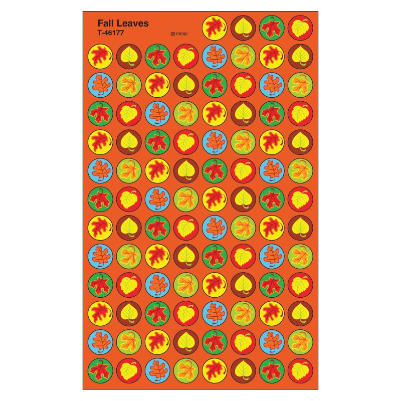 Fall Leaves Superspot Shapes Stickers