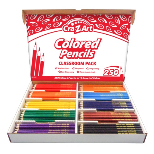 Crayola Colored Pencil Classpack , 240 Pencils, 12 Colors