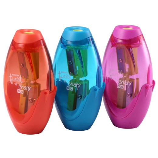 2 Hole Twist N Sharp Pencil Sharpener - Bostitch New Products