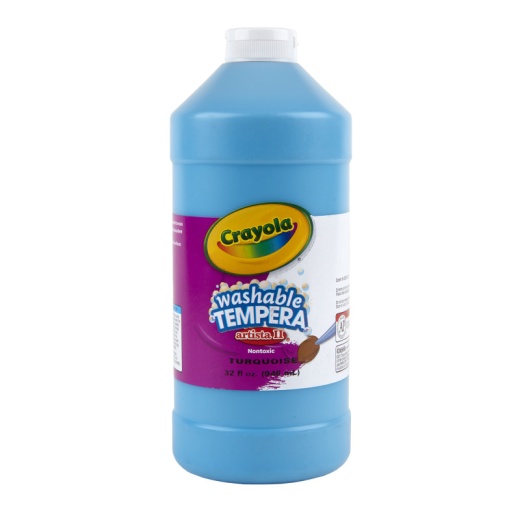 Artista Ii Tempera 32 Oz Turquoise Washable Paint