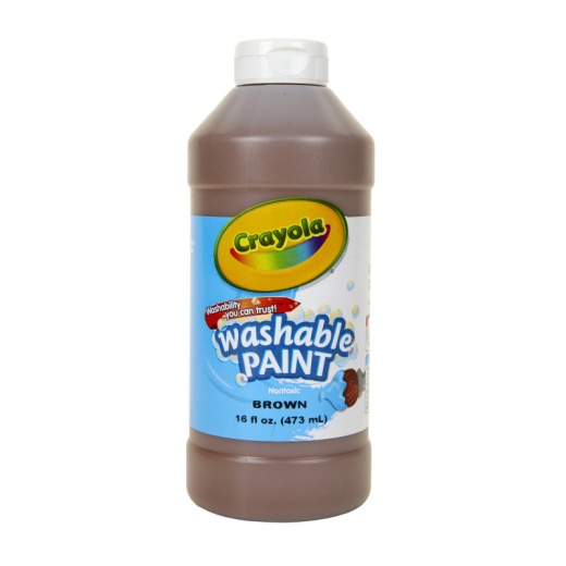 Crayola Washable Paint 16 Oz Brown