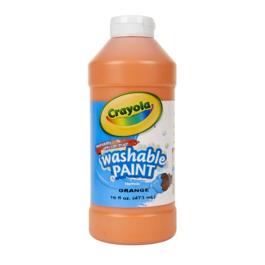 Crayola Washable Paint 16Oz Orange