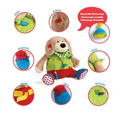 Dr. Pooch Plush Toy - Teach Your Child Basic Life Skills