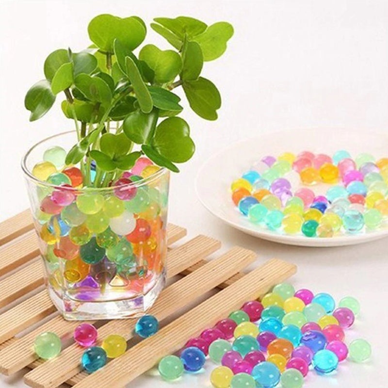 100 Grams  Clear BIG Round Deco Water Beads Jelly Vase Filler Balls