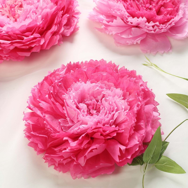 6 Pack Pink Tissue Paper Pom Poms Flower Balls, Ceiling Wall Hanging  Decorations 10