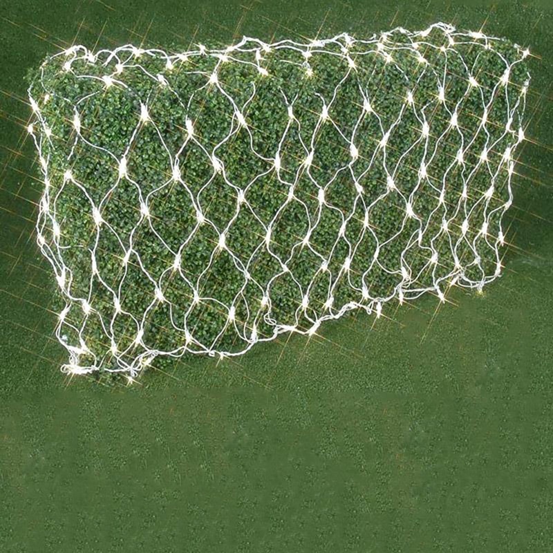 Clear 600 Led Fish Net Lights, Fairy String Lights With 8 Modes 20Ftx10ft