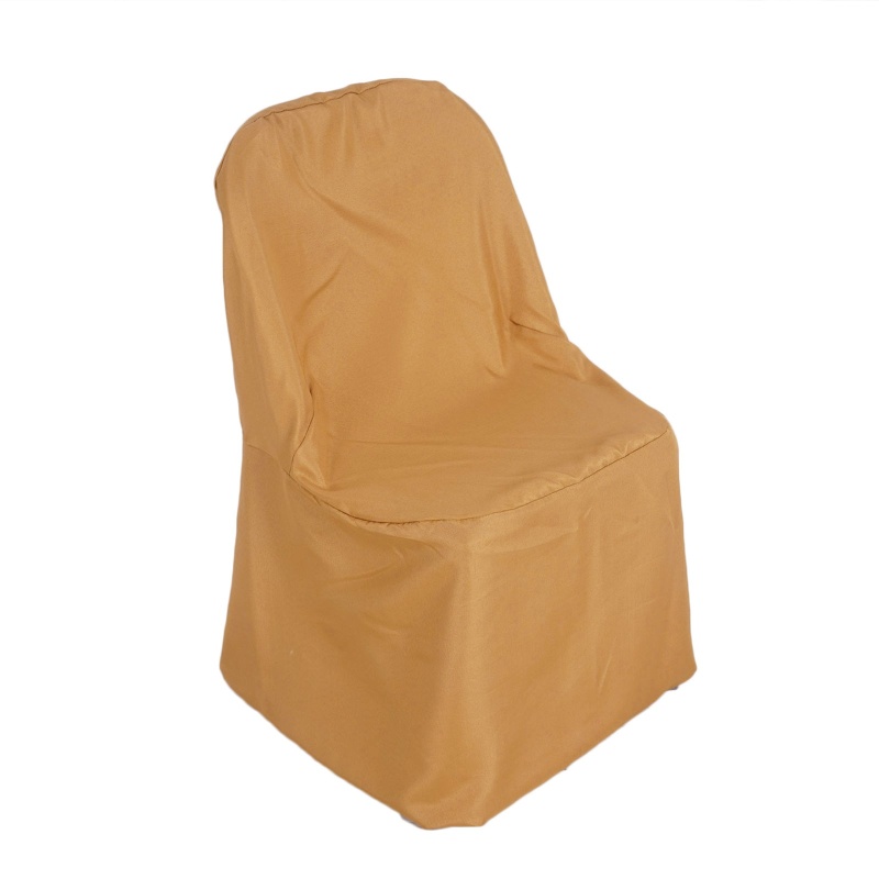 Black Polyester Lifetime Folding Chair Covers