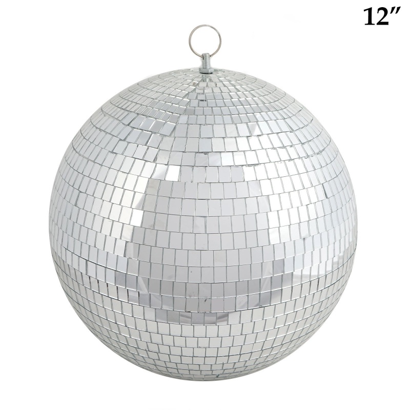 Mirrored Silver Disco Ball Mylar Reusable Foil Helium Air Balloon 15