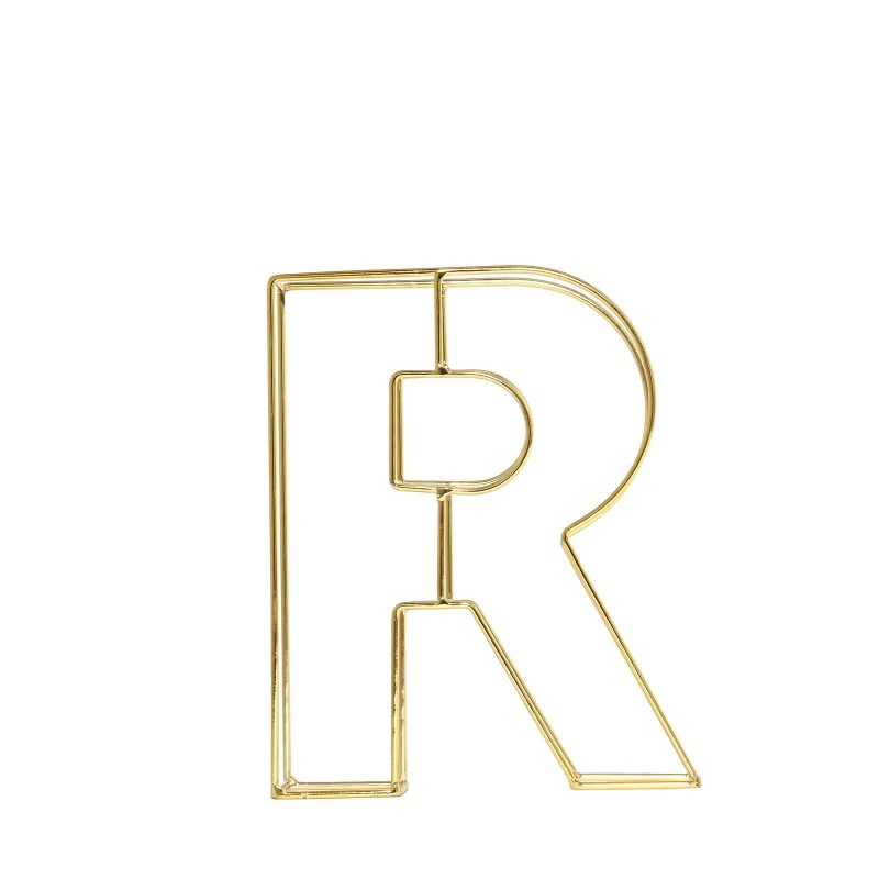 Gold Decorative Rhinestone Alphabet R Letter Stickers Diy Crafts 4