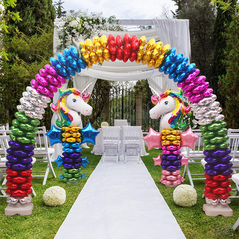 Heavy Duty Diy Balloon Arch Stand Kit, Holds Up To 400 Balloons 19Ft