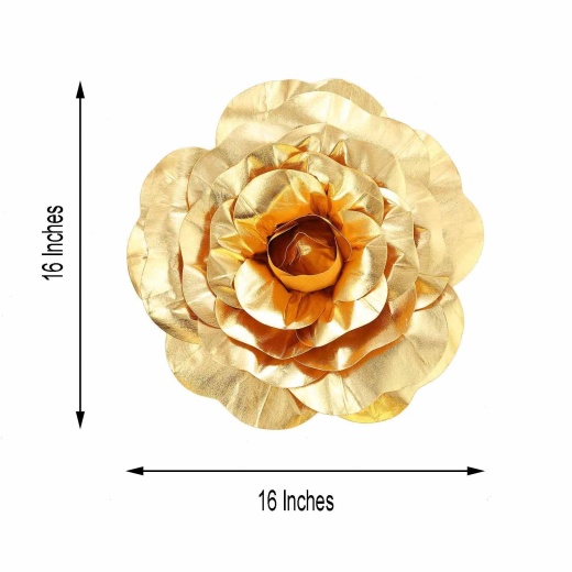 Large Real Touch Rose Centerpiece Gold – Flovery