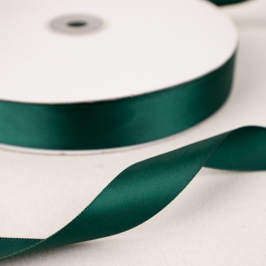 Hunter Emerald Green Single Face Decorative Satin Ribbon 100 Yards 7/8