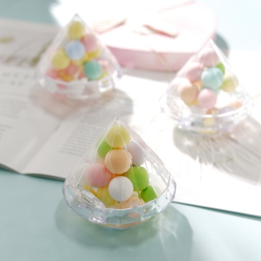 Plastic Candy Jars, Disposable Favor Goodie Containers