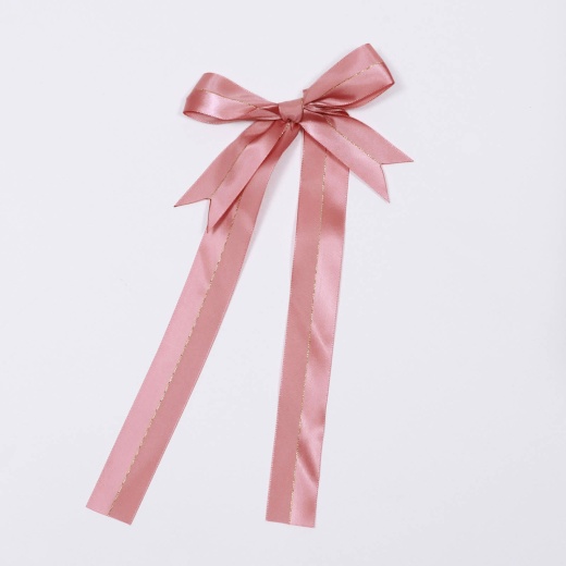  Pre-Tied Satin Gift Bows - Red 5 Pre-Tied Satin Bows