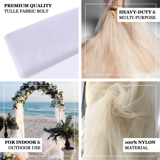 Nylon Tulle Fabric Rolls 