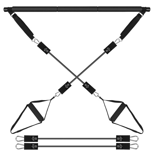 Pilates Bar Kit with Resistance Bands Multifunctional Yoga Bar