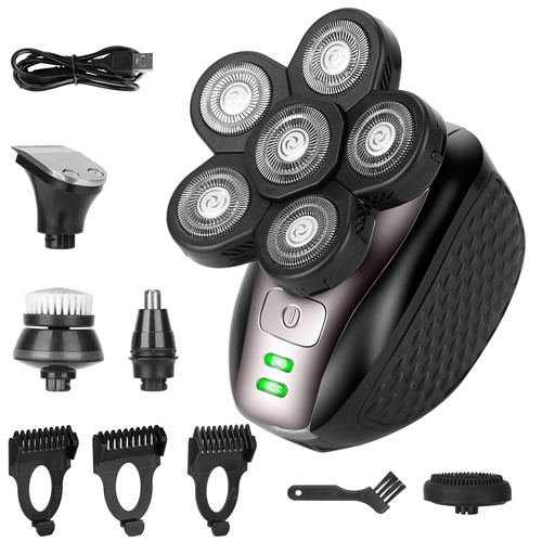 Imountek 5 In 1 Electric Razor for Bald Men - Rechargeable Grooming Kit