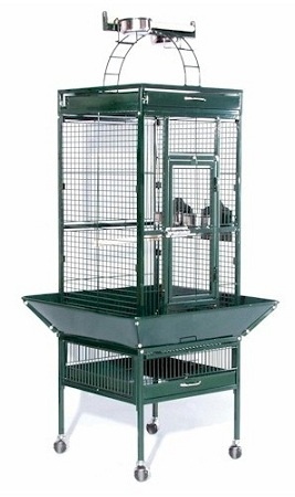 Small Wrought Iron Select Bird Cage - Coco Brown