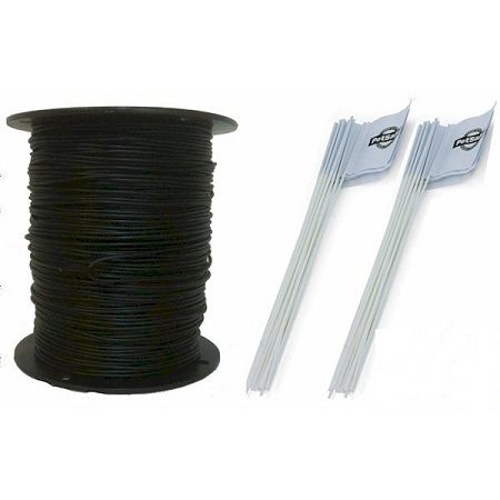 Essential Pet Heavy Duty In-Ground Fence Wire And Flag Kit 1000 Feet
