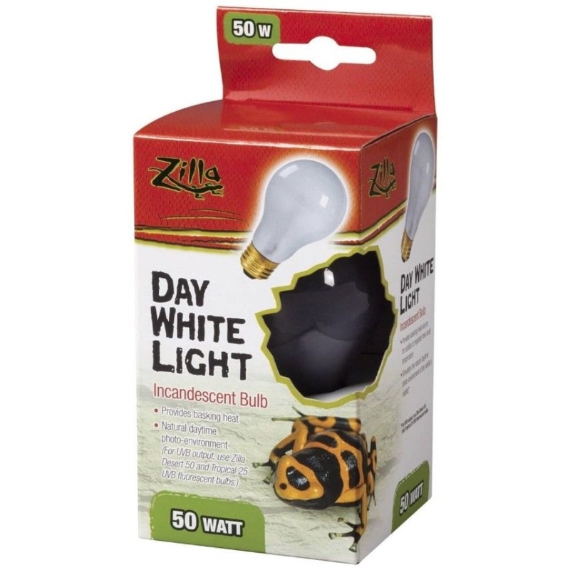 Buy Zilla Incandescent Day White Light Bulb For Reptiles Online - 50 Watt