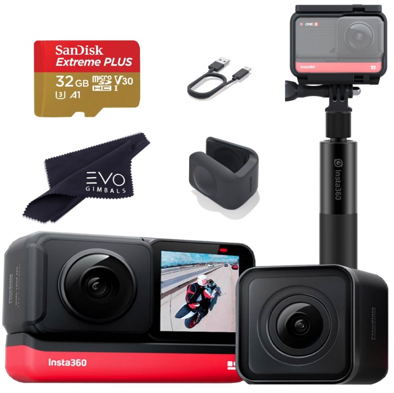 Insta360 One R Twin Edition With Invisible Selfie Stick Bundle