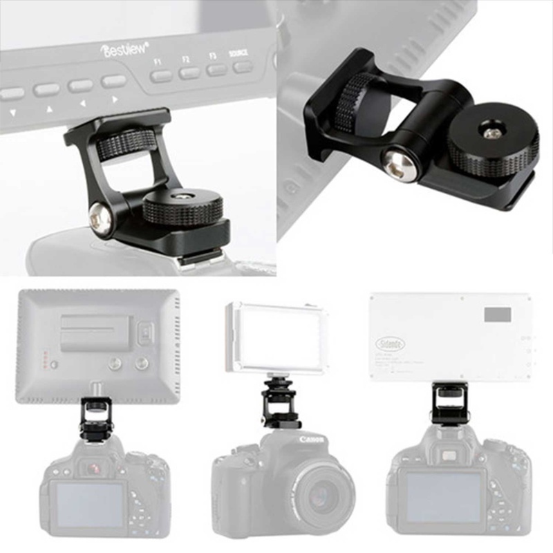 Cold Shoe Camera Monitor Mount With 180 Tilt