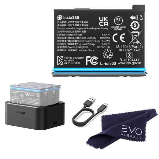 Insta360 X3 Battery & Fast Charge Hub Bundle