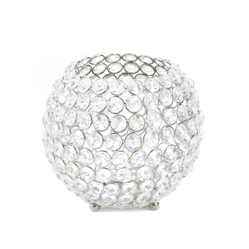 Silver Shimmer Globe Candle Cup