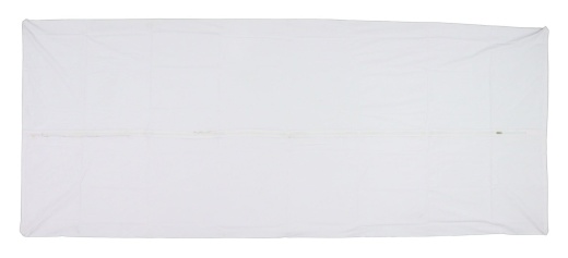 Economy Standard White PVC/Vinyl Body Bag - Straight Zipper - Adult Size