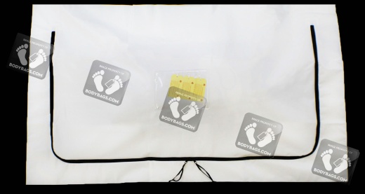 Economy White Peva Chlorine-Free Body Bag - Adult Size