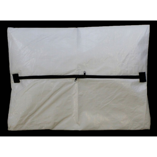 White Chlorine-Free Body Bag - Straight Zipper - Infant Size