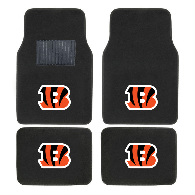 Nfl 4-Pc Embroidered Logo Car Floor Mat Set