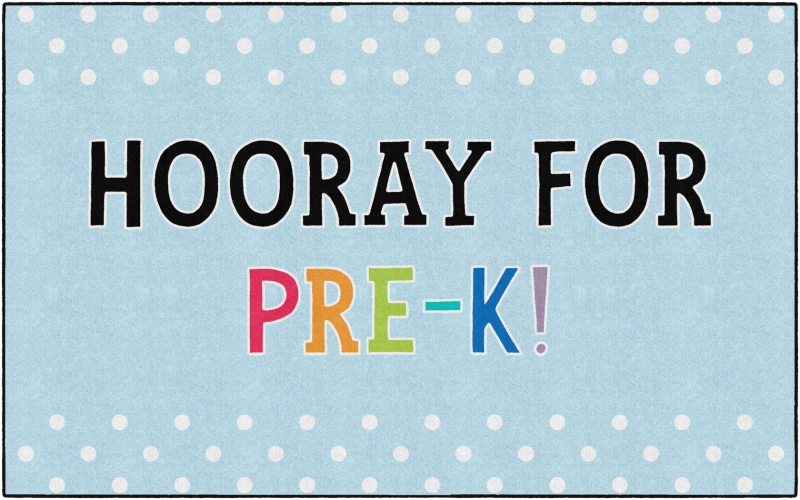 Hooray For Prek On Light Blue 7'6" X 12'