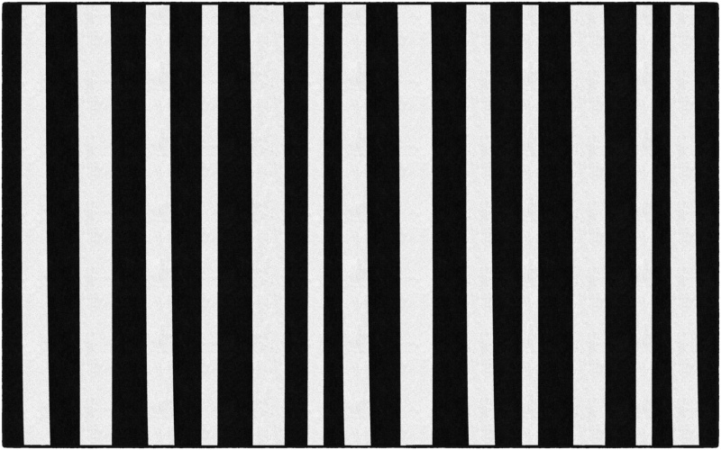 Simply Safari Black & White Zebra 7'6" X 12'