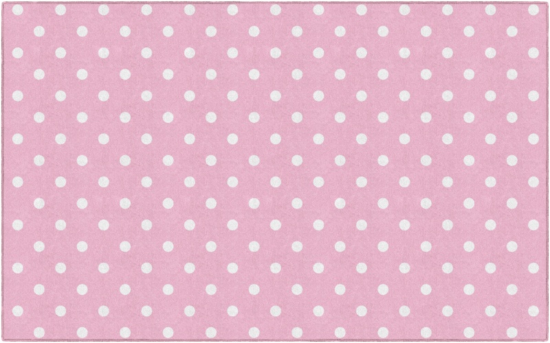 Small Polka Dots Light Pink 7'6" X 12'