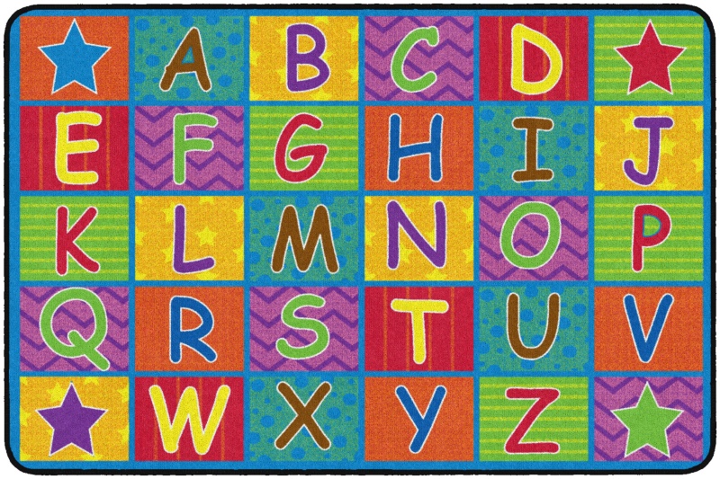 Cheerful Alphabet 4'X6'