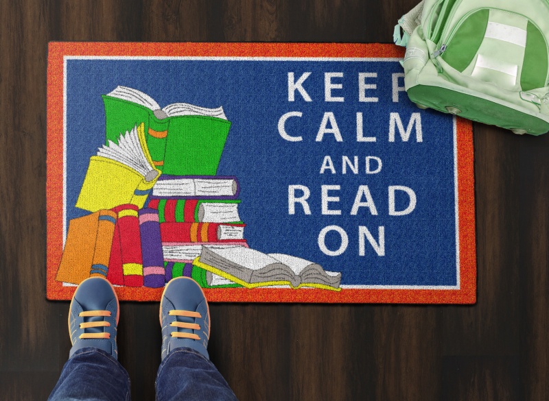Keep Calm And Read On 2' X 3'