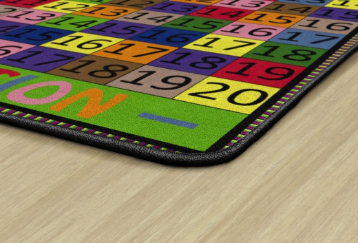 Addition and Subtraction 6' x 6' Nursery Carpet