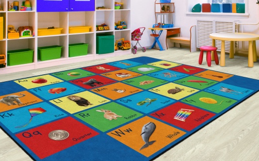 See My Alphabet 7'6X12 Classroom Rug