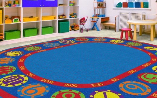 Number Circles Bilingual 10'6 X 13'2