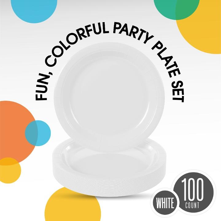 Paper Plates Party Pack 100 Ct