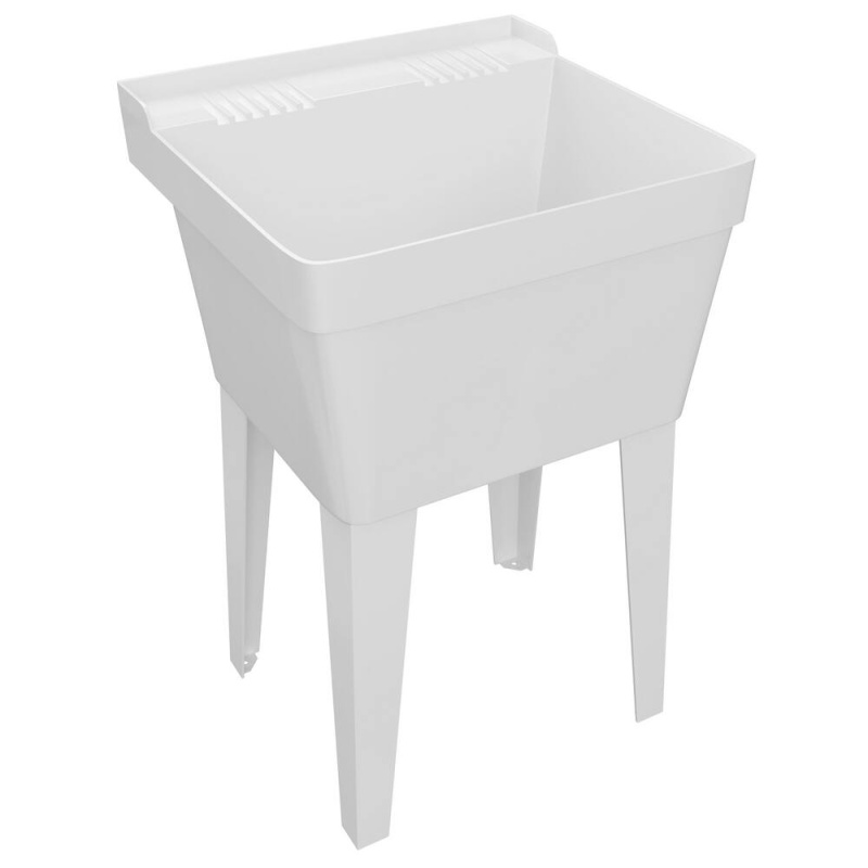 23 X 21-1/2 In. Floor Mount Laundry Sink In White