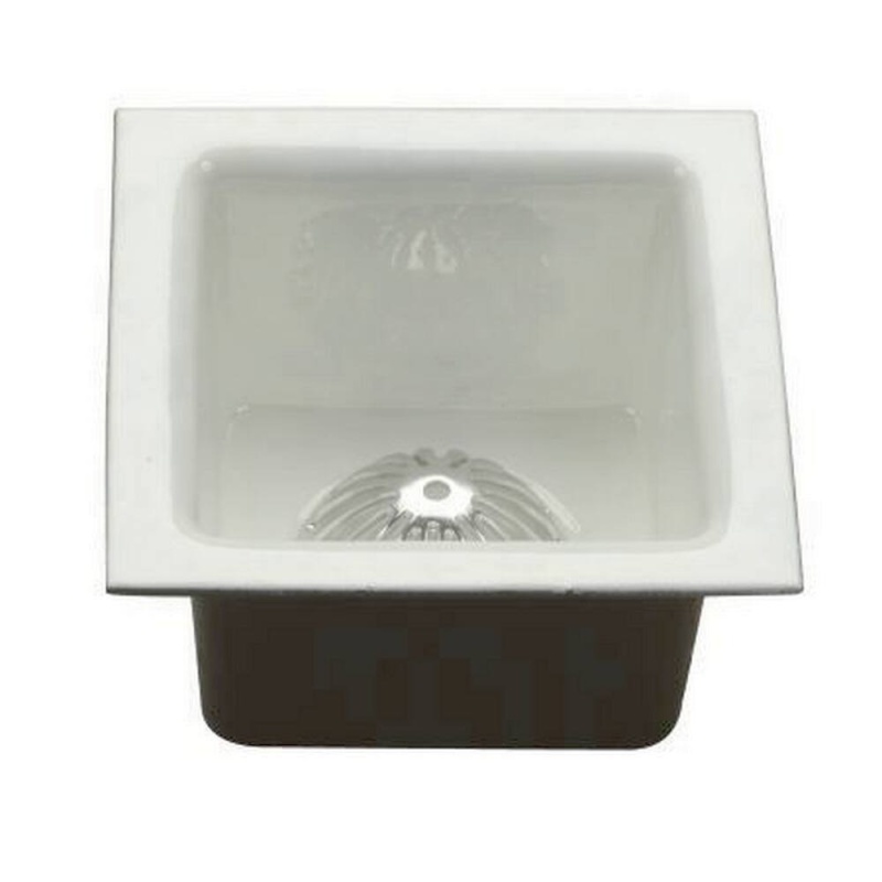 12 x 12 in. Cast Iron Floor Sink with 3 in. Drain Opening