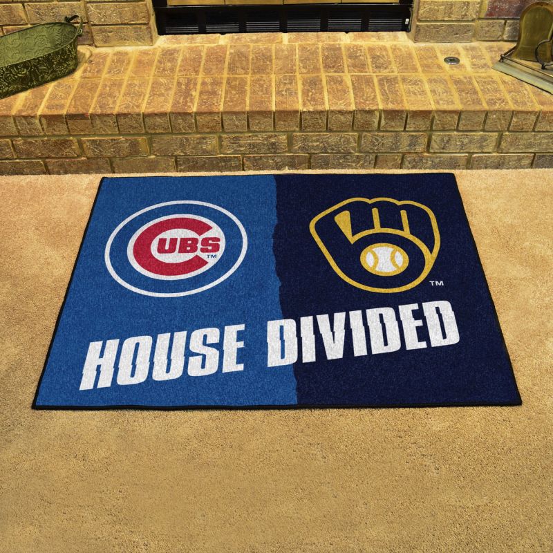 Mlb House Divided Cubs / Brewers House Divided Mat