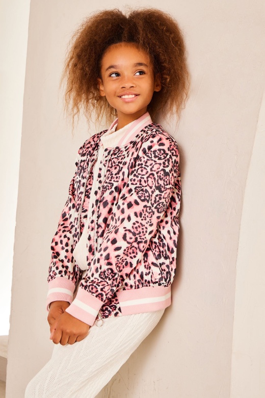 Mini In The Wild Bomber Jacket - Pink/Combo