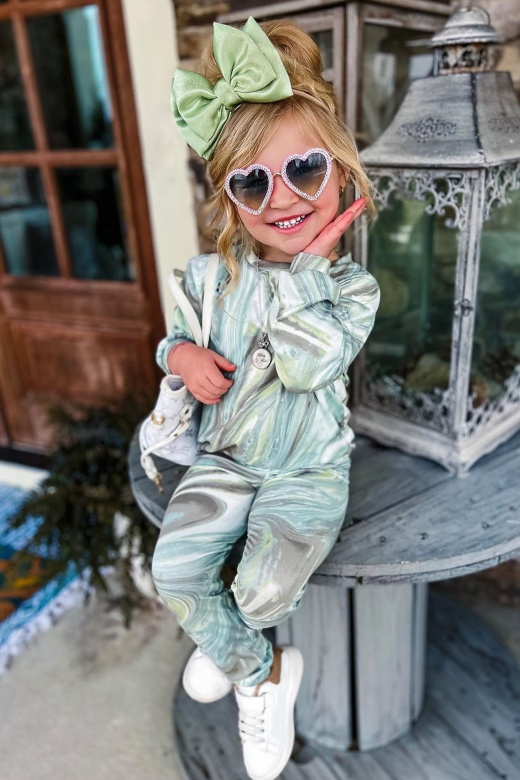 Mini Just Let It Go Legging Set - Sage