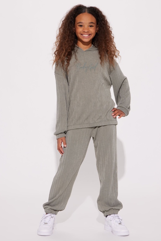Mini Babygirl Jogger Set - Sage
